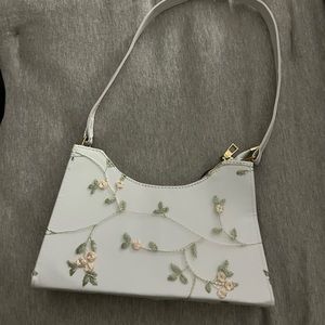 Floral shoulder handbag
